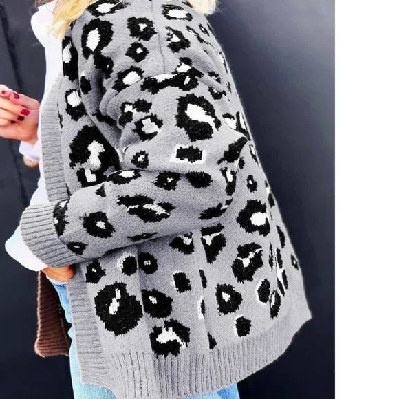 Meredith Spotted Leopard Open Cardigan - Picture 3 of 3